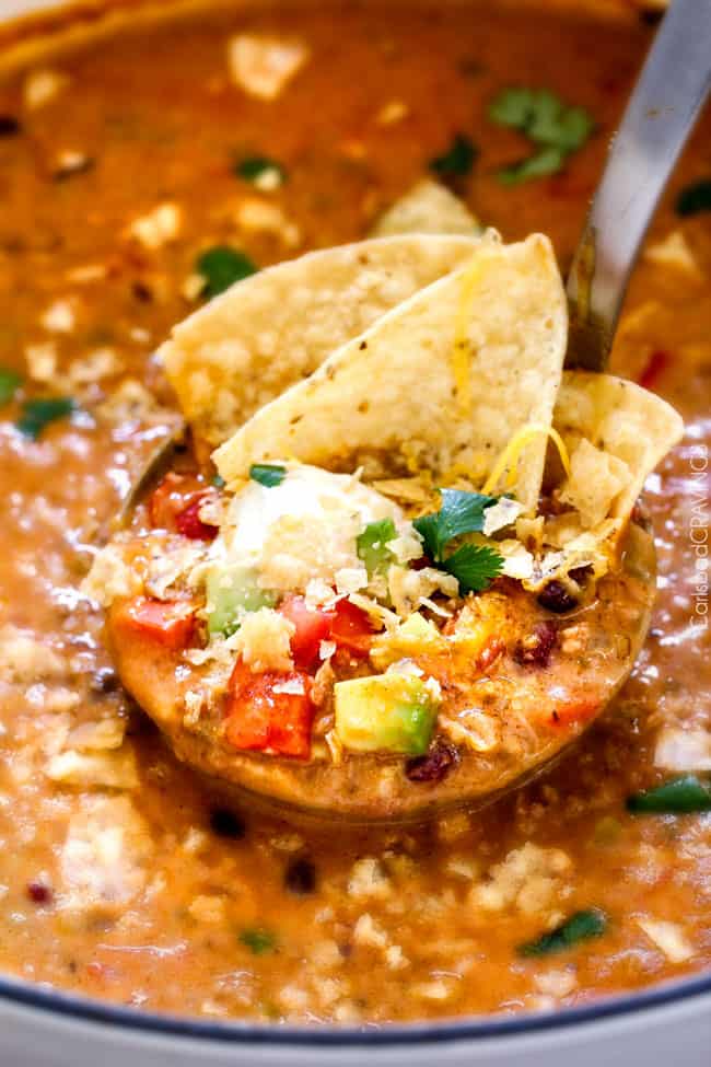 BEST EVER 30 Minute, One Pot, CHEESY Taco Soup (+ Video!)