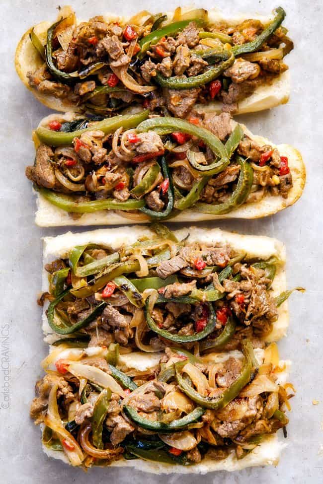 Homemade Philadelphia Cheese Steak - Carlsbad Cravings