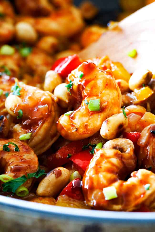 Kung-Pao Jumbo Shrimp Stir-Fry Recipe