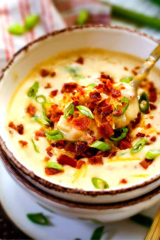 Potato Cheddar Soup - Healthy Crock Pot « Running in a Skirt