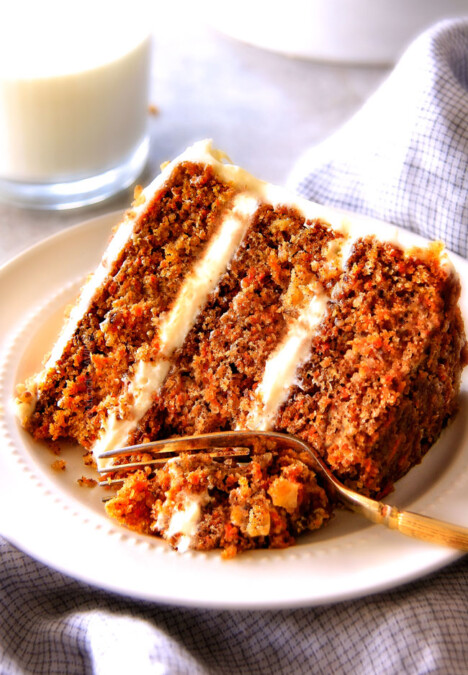 This is the BEST Carrot Cake Recipe, I will never make another recipe again! ! Super moist without being oily, spiced perfectly, and the Pineapple Cream Cheese Frosting is incredible! Brought this to a party and everyone was BEGGING me for the recipe!