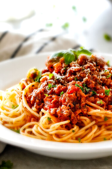 BEST Bolognese Spaghetti (Easy 30 Minute Meal!) - Carlsbad Cravings