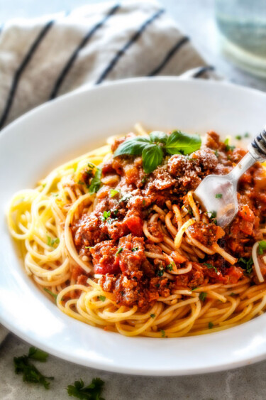 BEST Bolognese Spaghetti (Easy 30 Minute Meal!) - Carlsbad Cravings