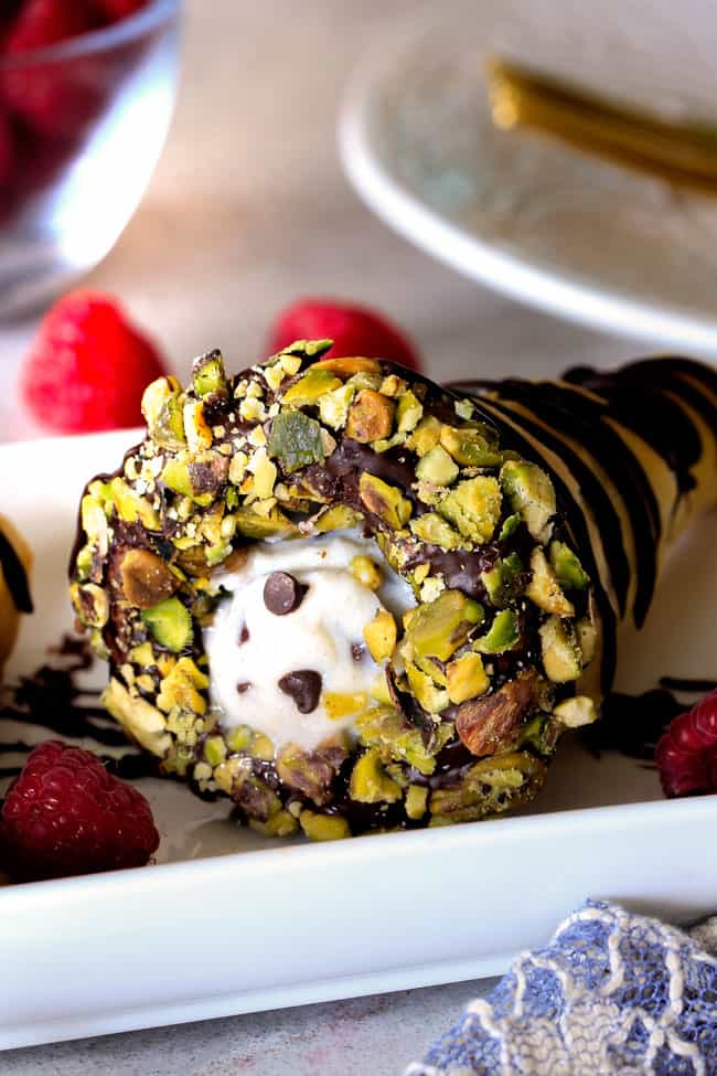 Puff Pastry Cannoli Cones - Carlsbad Cravings