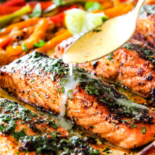 Sheet Pan Fajita Salmon Carlsbad Cravings