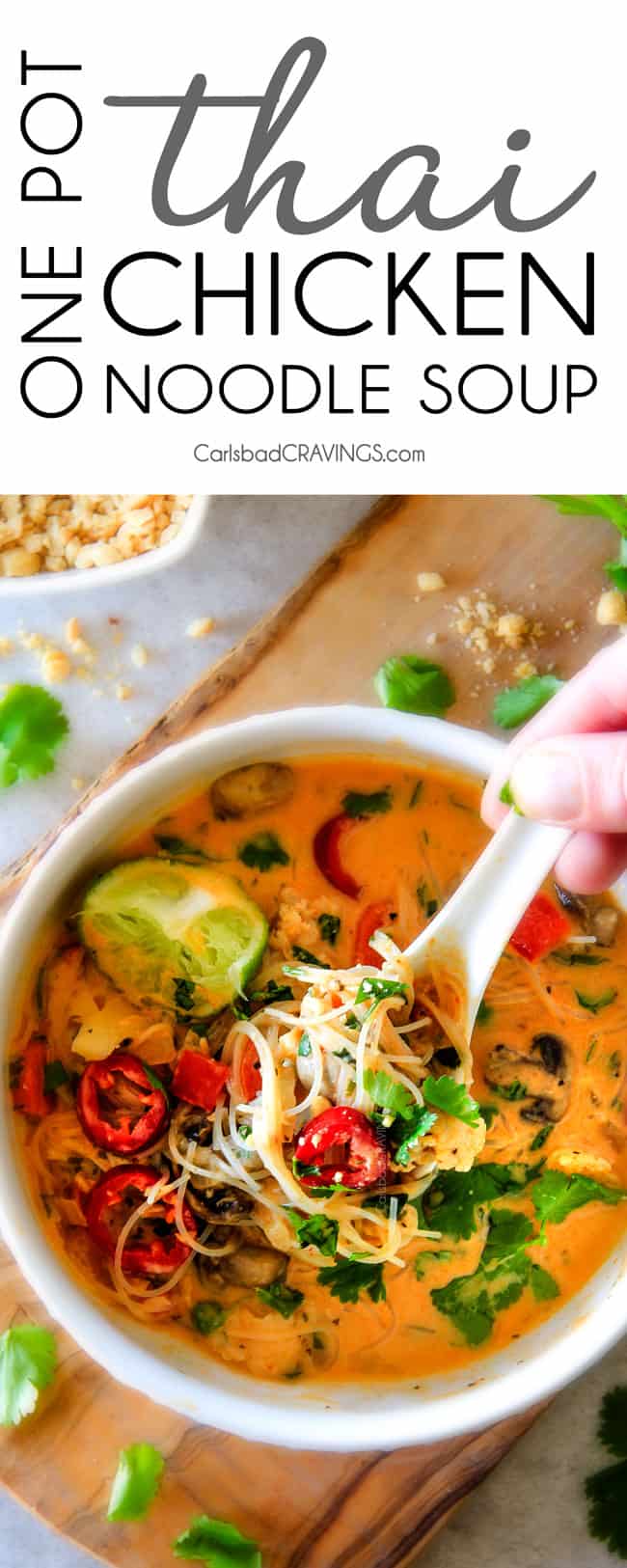 Healthy One Pot Mexican Chicken Noodle Soup - Gluten Free & Quick