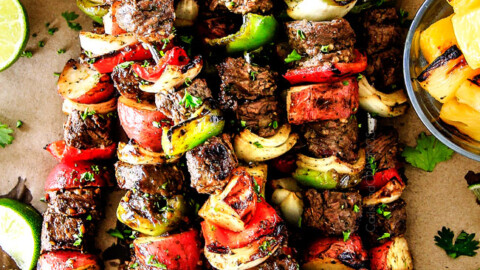 Brazilian Steak Kabobs with Veggies - Carlsbad Cravings