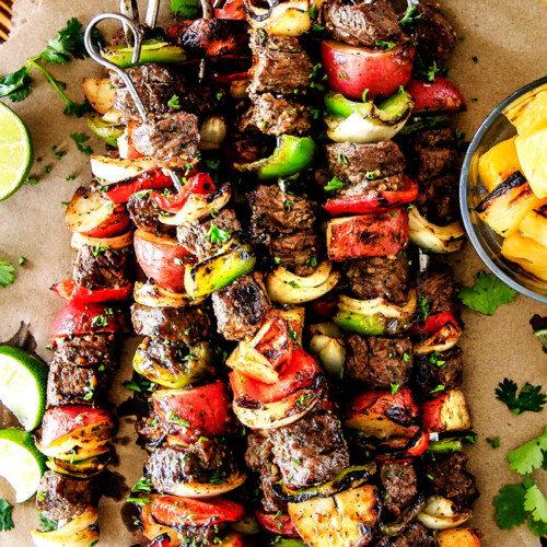 Brazilian Steak Kabobs with Veggies - Carlsbad Cravings