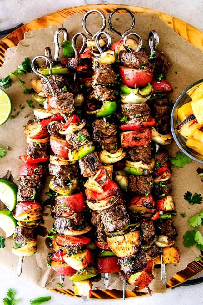 Brazilian Steak Kabobs with Veggies - Carlsbad Cravings