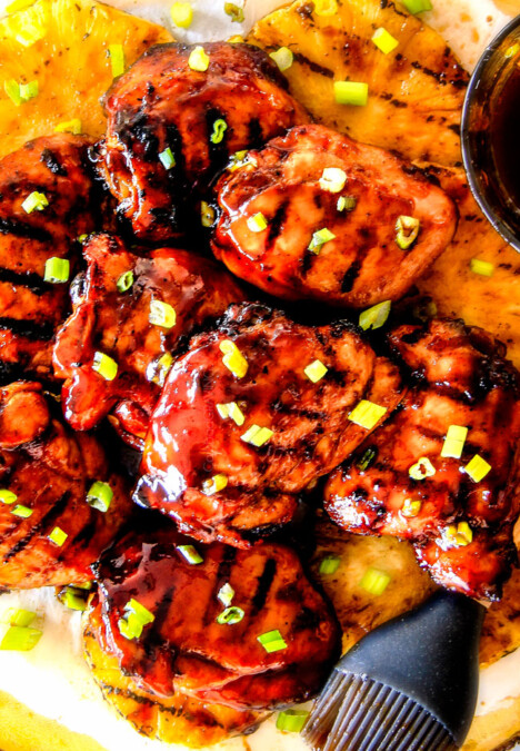 Grilled OR BAKED! Huli Huli Chicken is bursting with sweet and savory Hawaiian teriyaki flavor that is out of this world!  The marinade doubles as the incredible glaze and the spice rub takes this chicken to a whole new level of amazing!!