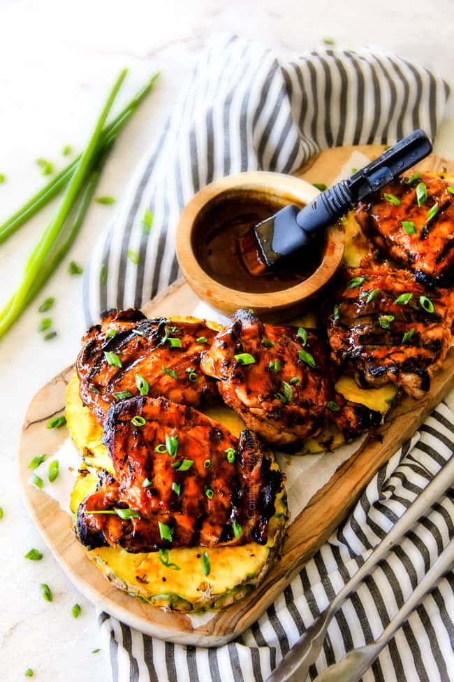 Mesquite Pineapple BBQ Chicken with marinade.