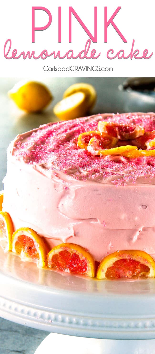 Pink Lemonade Cake - Amanda's Cookin' - Cake & Cupcakes