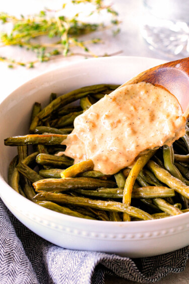 Roasted Green Beans With Gruyere Sauce PLUS TONS Of Varriations