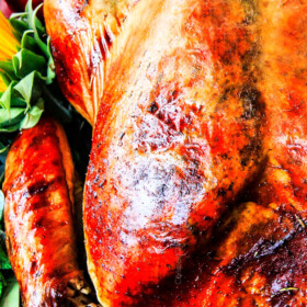 This is the juiciest, most tender, flavorful Roast Turkey I have ever made! EVERYONE wanted the recipe!   I will never use another turkey recipe again, this one is a winner!  