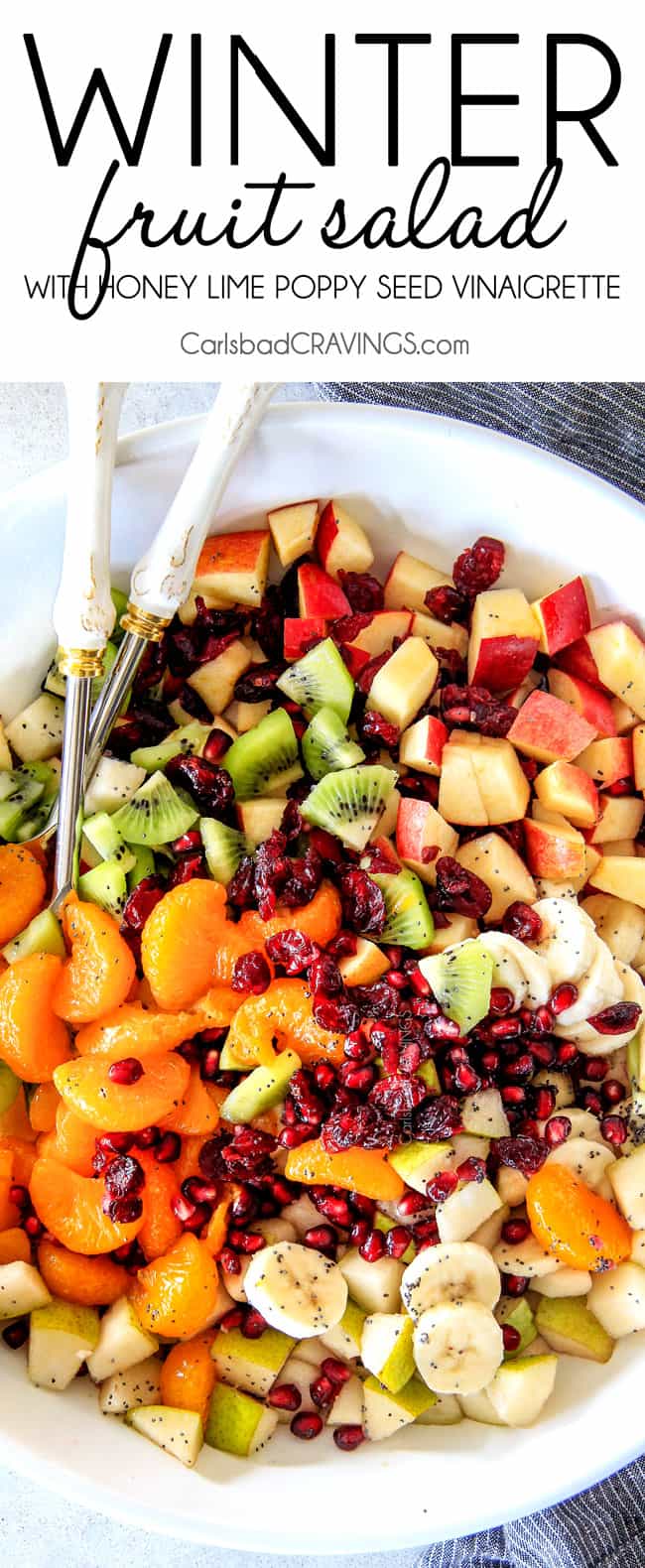 The Best Fruit Salad with Honey-Lime Dressing - Just a Taste