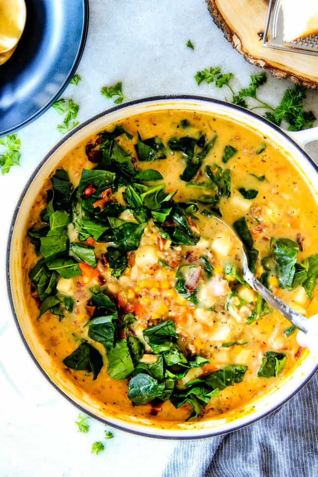 This one pot Loaded Zuppa Toscana Soup is truly better than Olive Garden's - by a long shot!  It's creamy, comforting. makes great leftovers and my family LOVES it!  