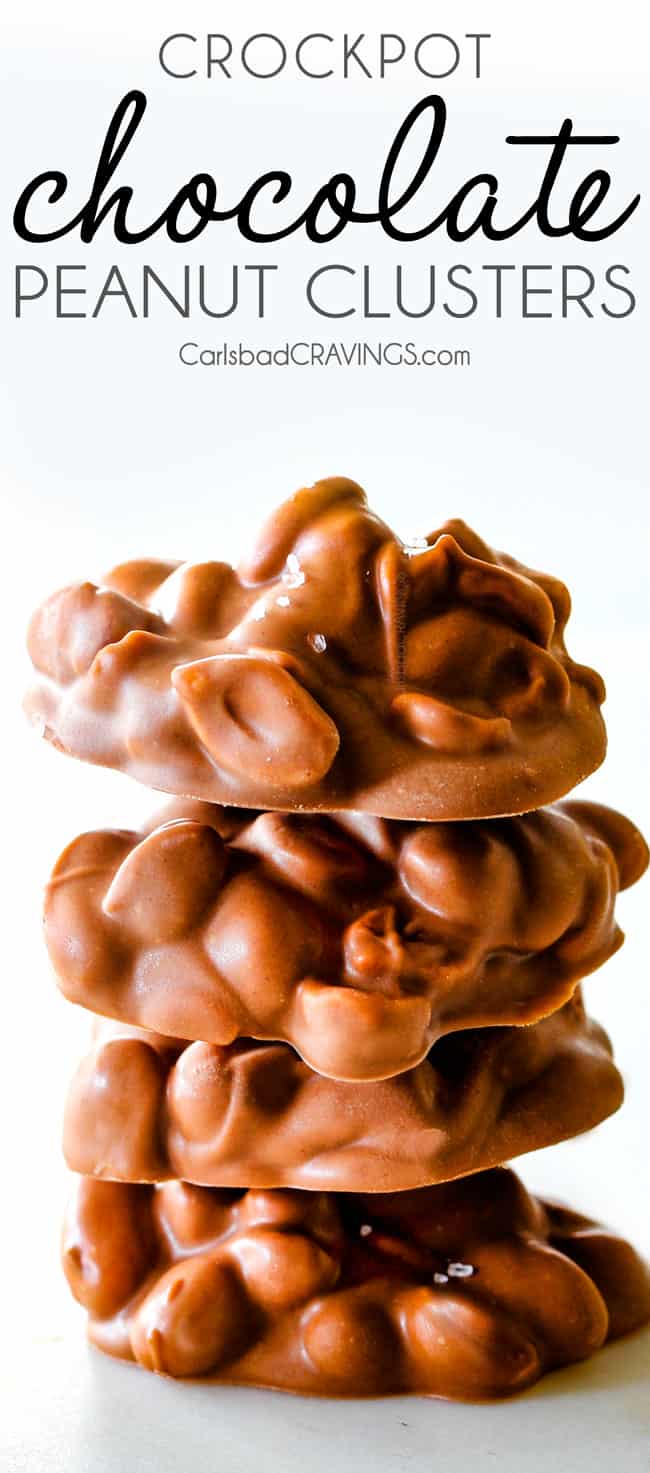 Slow Cooker Chocolate Candy :: Chocolate-Covered Peanut Clusters - The  How-To Home