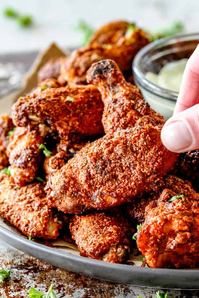 Crispy Ancho Baked Chicken Wings