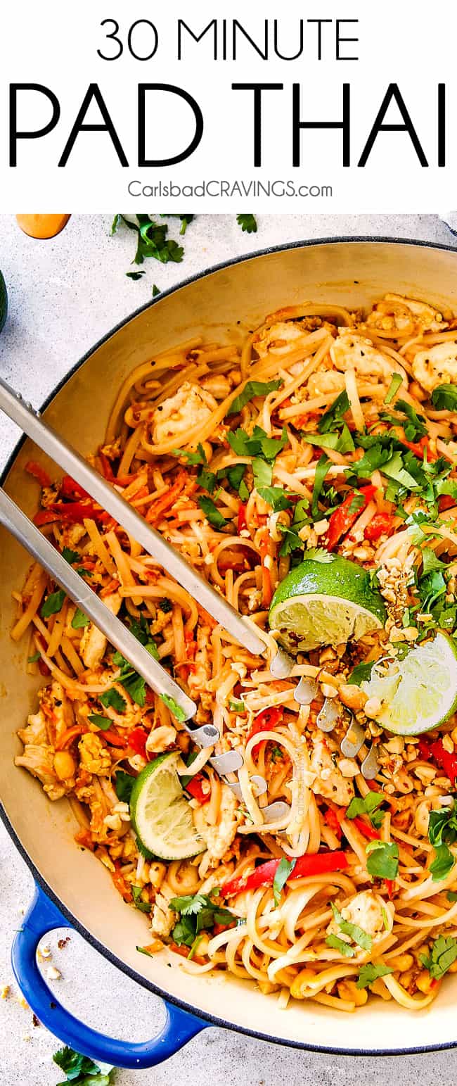 Easy Spicy Pad Thai Recipe (with Chicken)