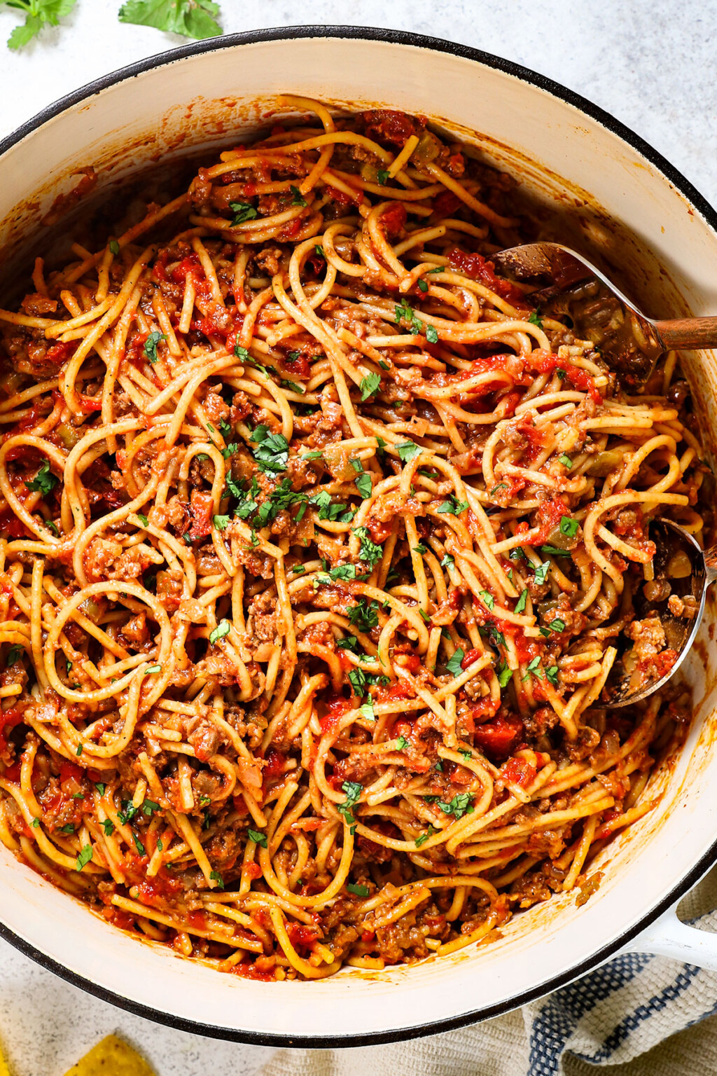 25 Minute Taco Spaghetti - simple prep, TONS of flavor!