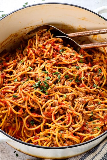 25 Minute Taco Spaghetti - simple prep, TONS of flavor!