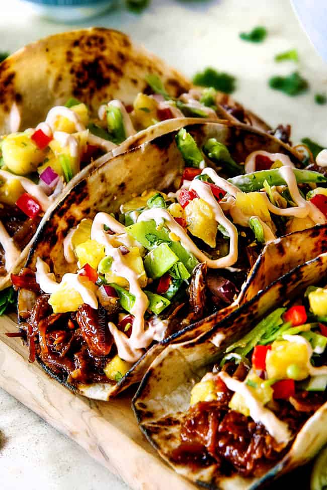 Asian Pulled Pork with Pineapple Snow Pea Slaw