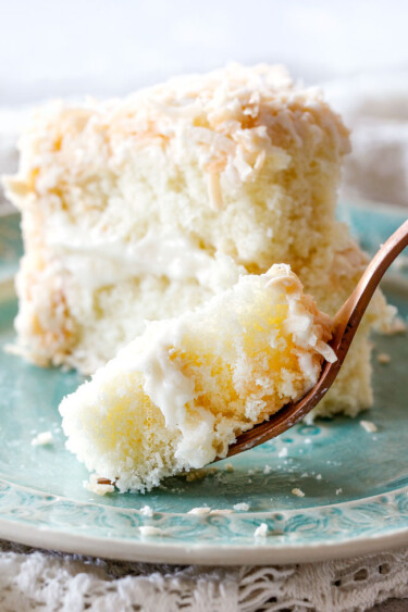 BEST EVER Coconut Cake (with 3 types of coconut!)