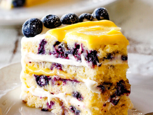 Blueberry Banana Cake with Cream Cheese Frosting - Coffee After Kids