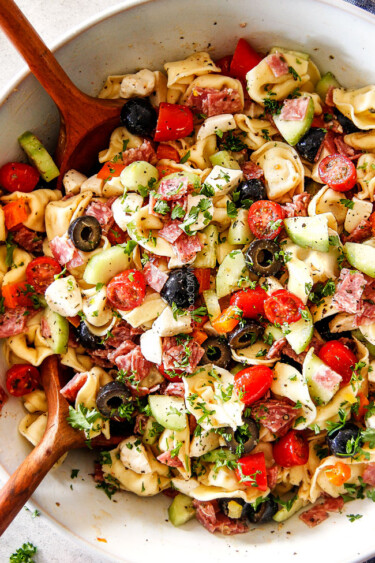 Cold Tortellini Pasta Salad Recipe - Carlsbad Cravings