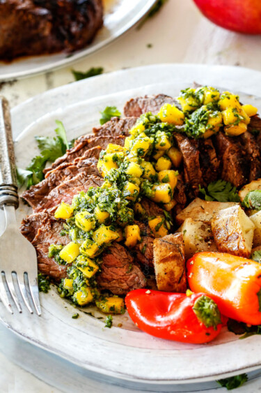 Brazilian Mango Chimichurri Steak (grilled or pan seared)