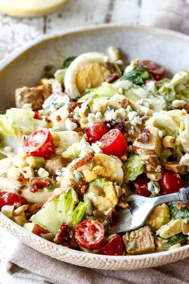 Cobb Salad with Honey Mustard Chicken (with Video!)