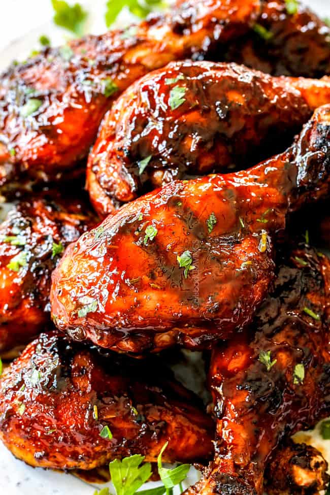 Grilled BBQ Chicken with Homemade BBQ Sauce (Video!)