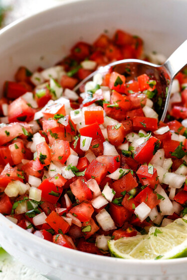 Homemade Pico de Gallo (makes EVERYTHING better!) - Carlsbad Cravings