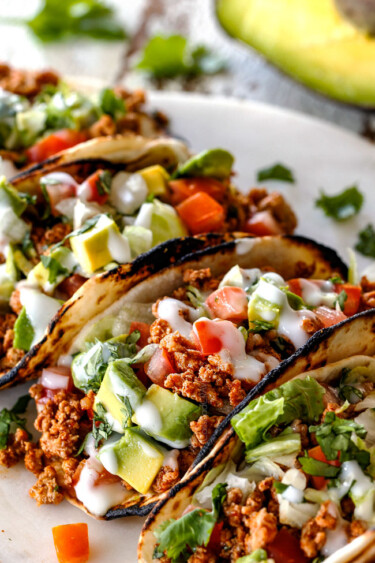 Ground Turkey Tacos Recipe - Carlsbad Cravings