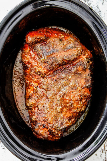 Slow Cooker Honey Lime Salsa Verde Pork - Carlsbad Cravings