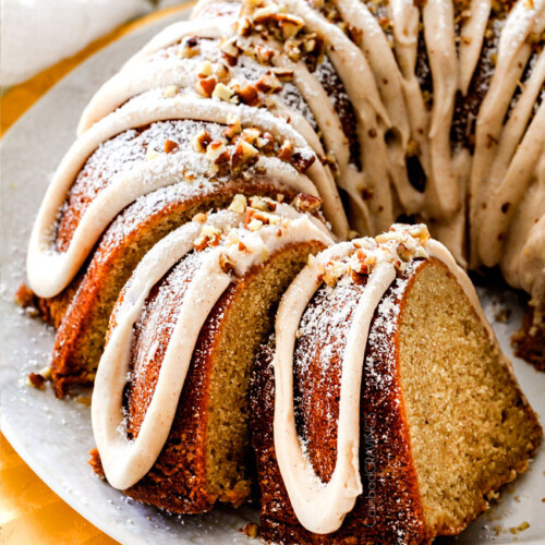 Eggnog Mini Bundt Cakes