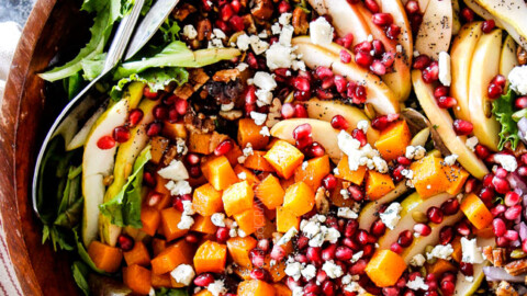 Fall Harvest Salad with Apples and Pomegranate - Danas Table
