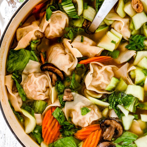 Easy Wonton Soup Recipe (With Frozen Wontons) - Beautiful Life and Home