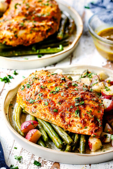 One Pan Mustard Baked Chicken - Carlsbad Cravings