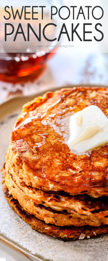 Sweet Potato Pancakes (tipss. tricks, how to freeze, make ahead)