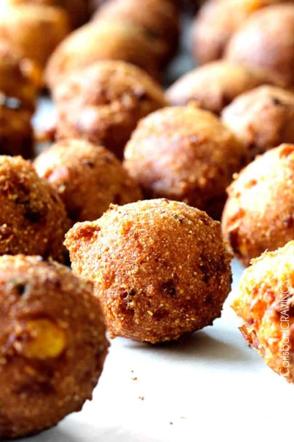 Hush Puppies with Bacon & Pepper Jack (how to freeze etc.)