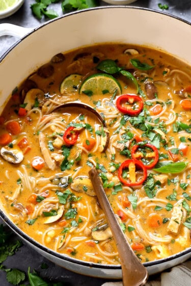 Easy ONE POT Thai Noodle Soup - Carlsbad Cravings