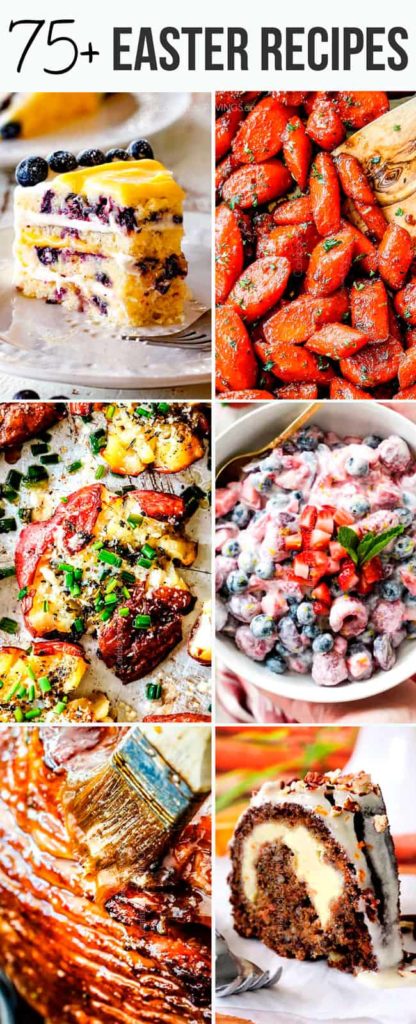 Over 75 of the best Easter Recipes from appetizers to sides, to ham, to dessert! Plan your whole Easter menu from one place!