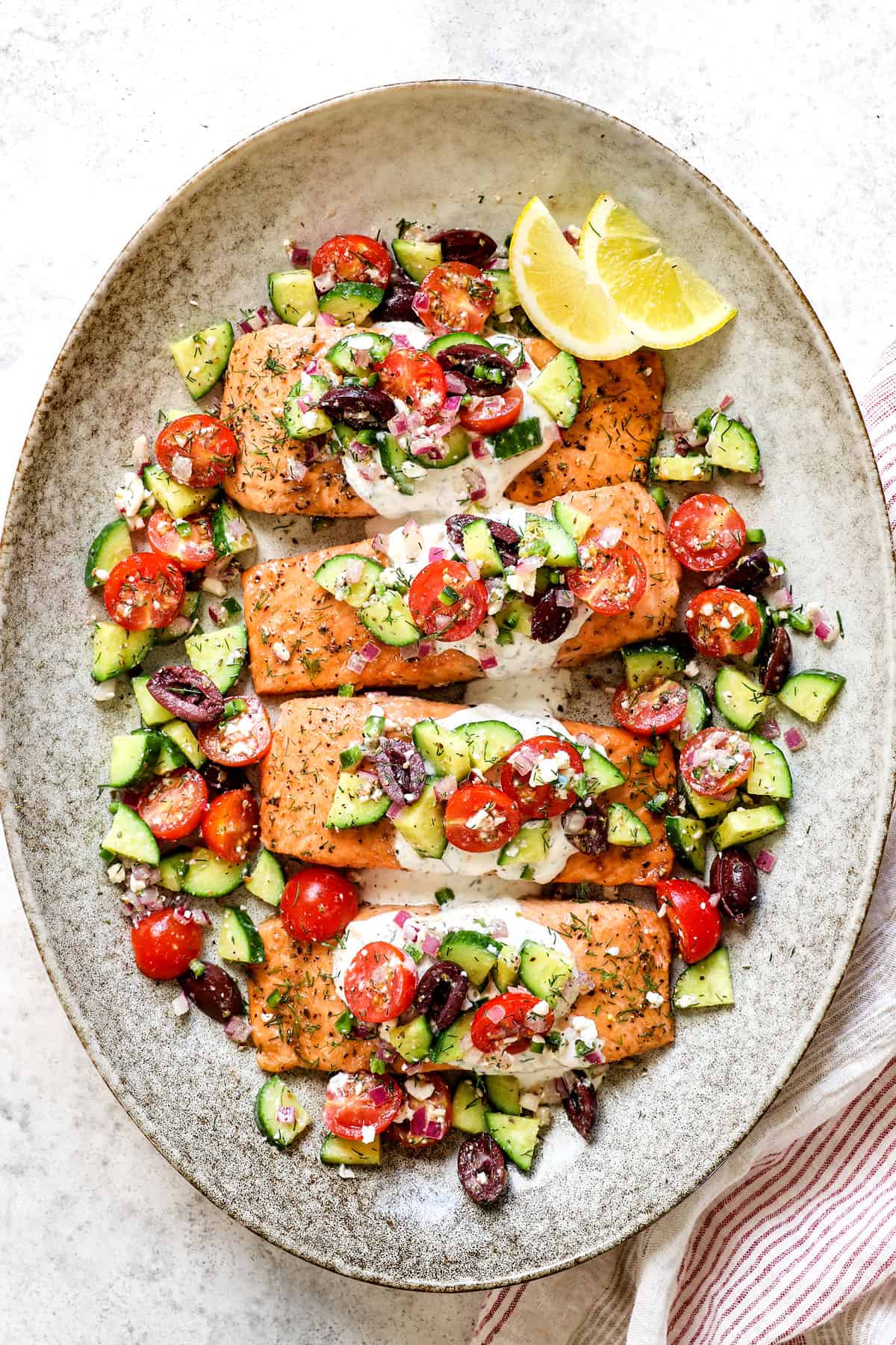 Baked Salmon with Dill Sauce - Carlsbad Cravings
