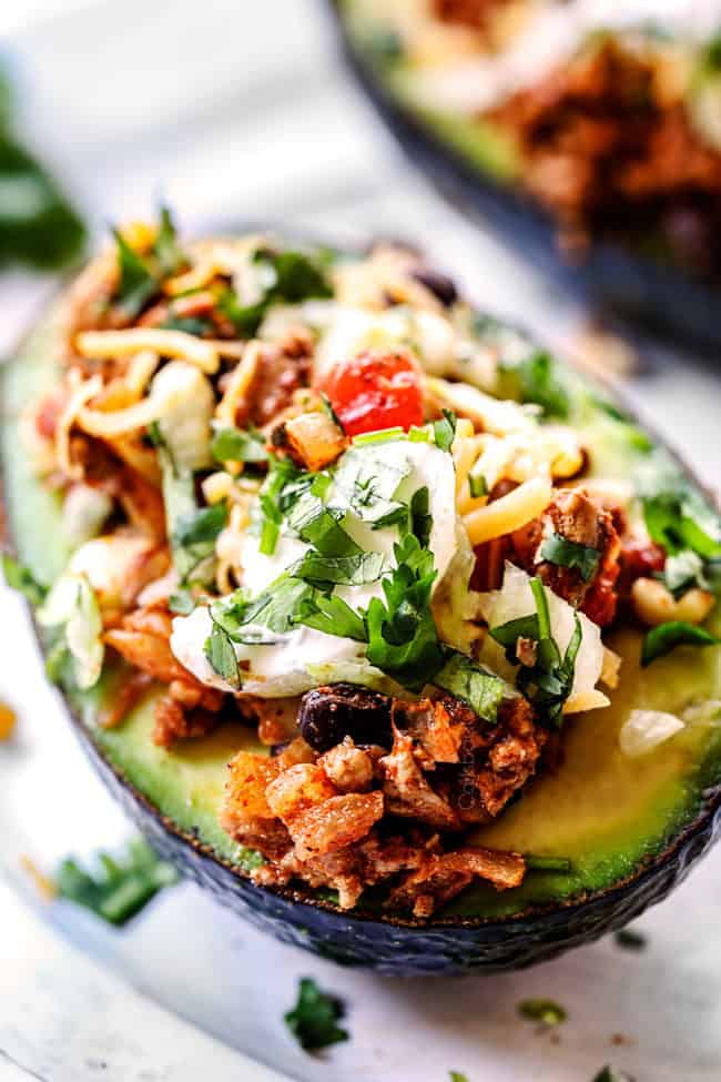 Low Carb Taco Stuffed Avocado Cups - Life Made Keto