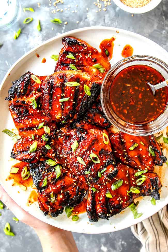 Spicy Korean Chicken (grill, stovetop OR oven instructions)