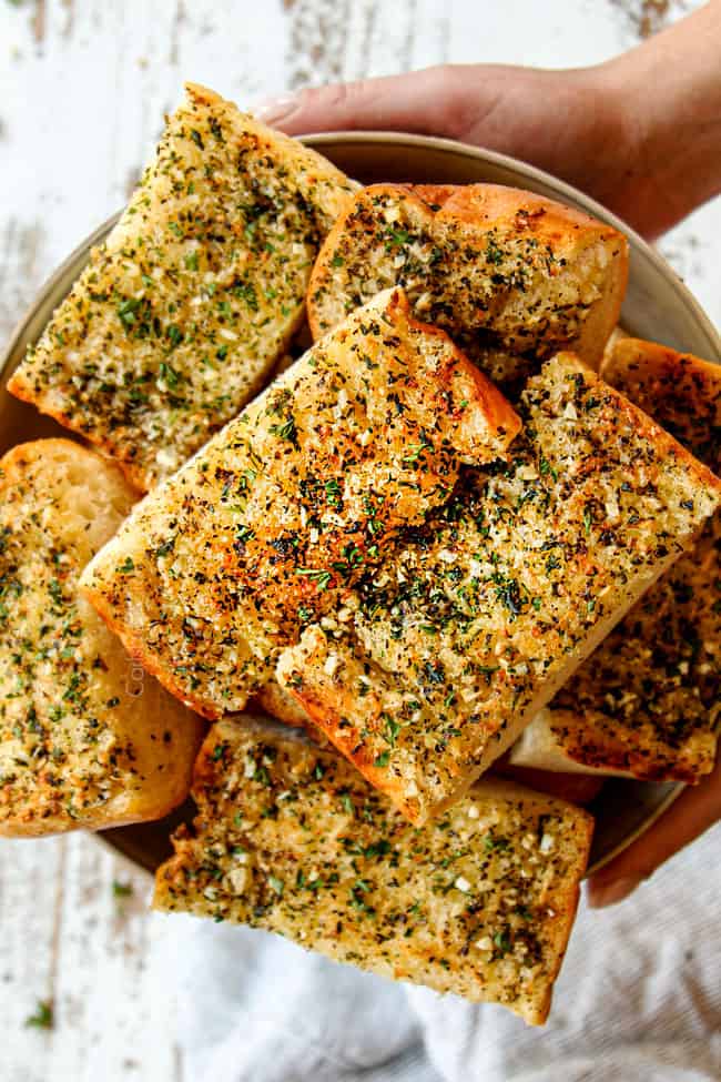 BEST Garlic Bread + 3 CHEESY Variations (how to freeze, make ahead)