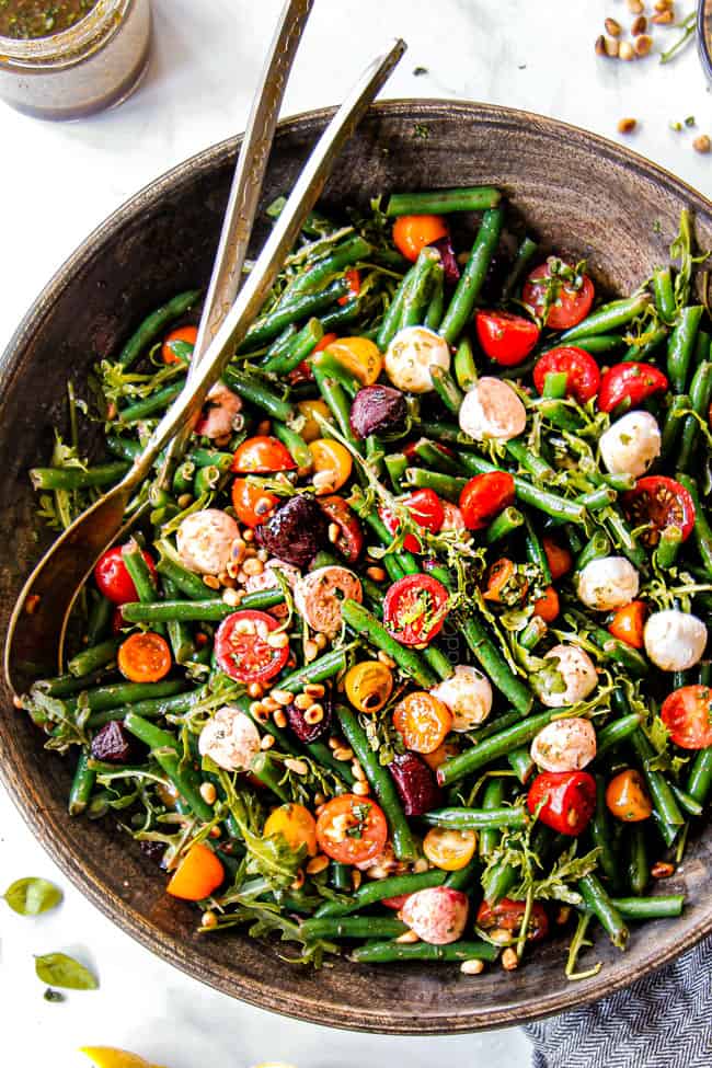 Green Bean Salad with Balsamic Basil Vinaigrette