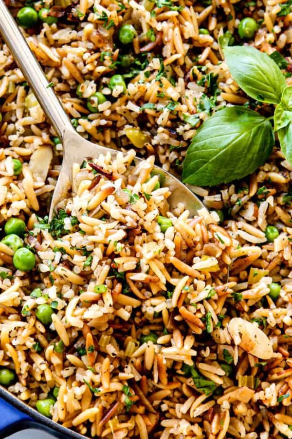 BEST Rice Pilaf (tips, tricks, variations, make ahead, how