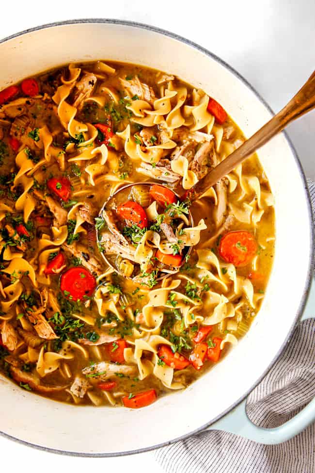 BEST Chicken Noodle Soup (make ahead, freezer instructions + slow